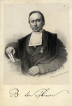 104879 Portret van B. ter Haar, geboren 18 juni 1806, hoogleraar in de theologie aan de Utrechtse hogeschool ...